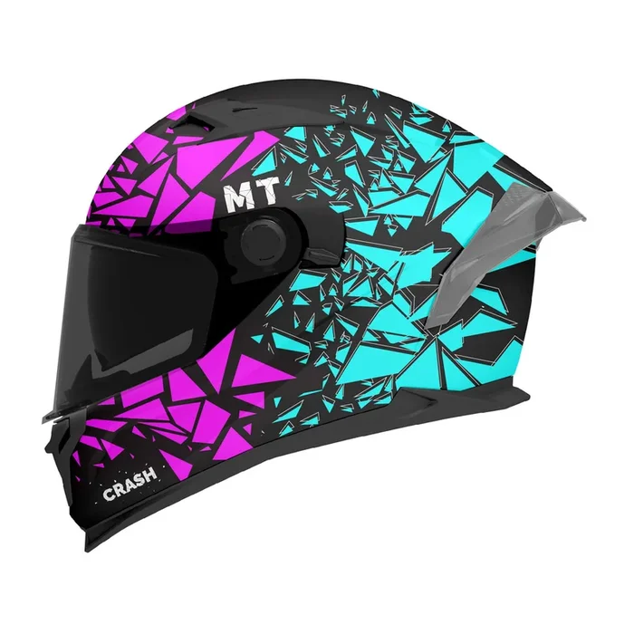 MT Braker Crash SV Helmet B8 Matt Black Purple Blue