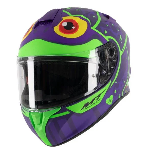 MT Targo Frog Helmet H6 Matt Fluo Green