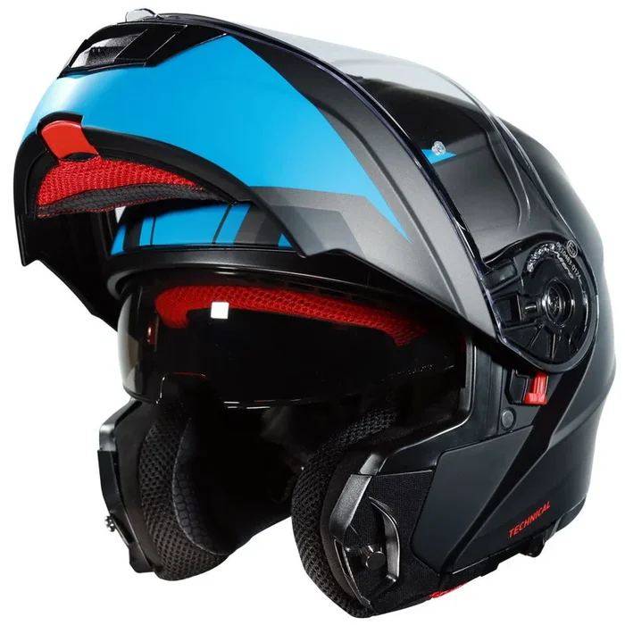 Nitro F441 Helmet Analog II Satin Black Gun Blue