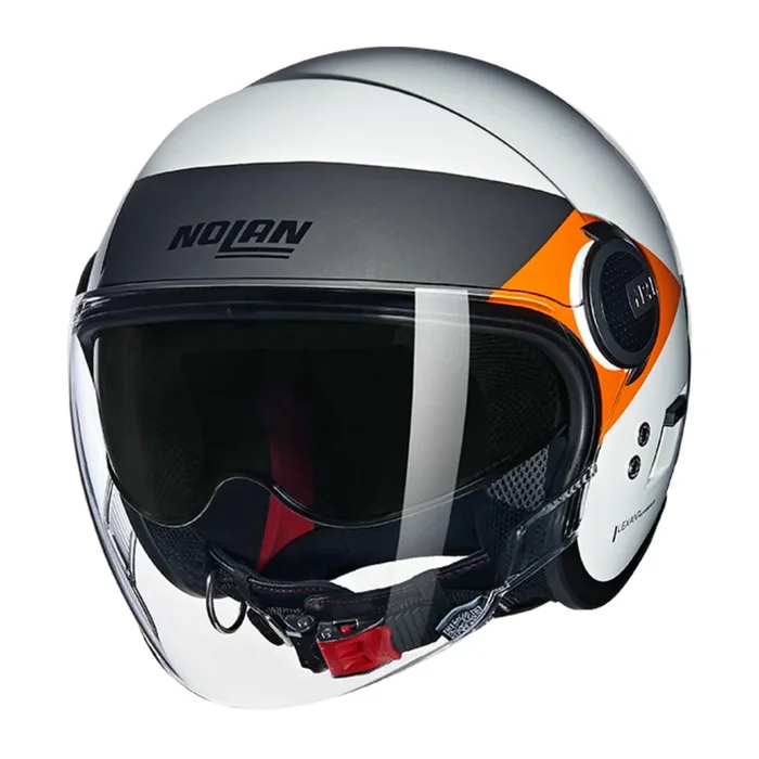 Nolan N21 Visor (ECE-22.06) Onirico 346 – White/Orange/Silver