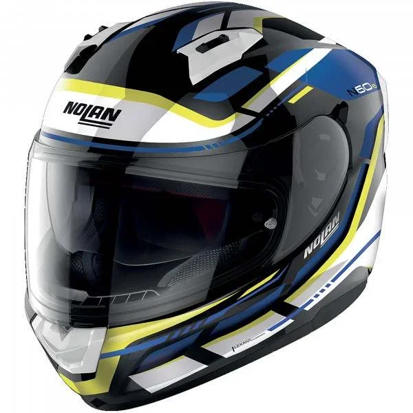 Nolan N60-6 – Lancer Metal Black / White / Blue / Yellow