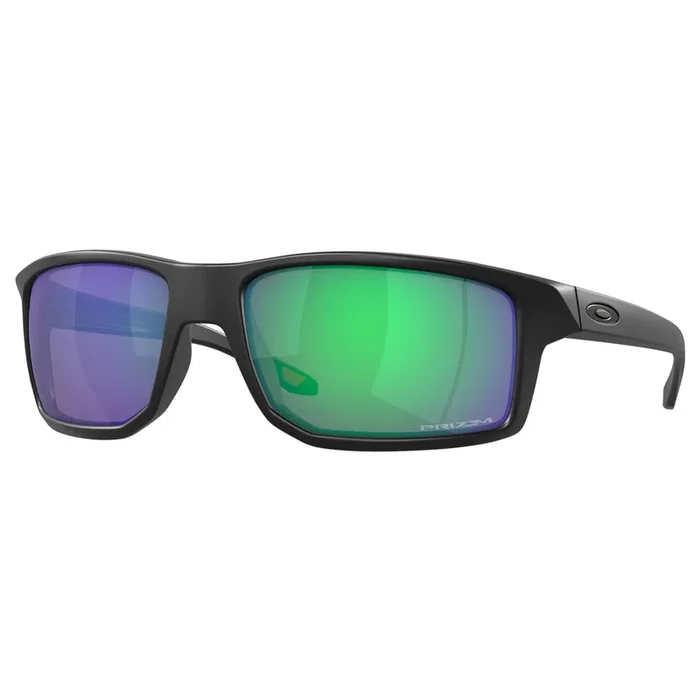 OAKLEY GIBSTON SUNGLASSES (MATTE BLACK) PRIZM JADE LENS