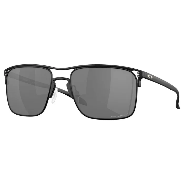 OAKLEY HOLBROOK TI SUNGLASSES (SATIN BLACK) PRIZM BLACK POLARIZED LENS