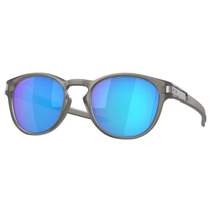 OAKLEY LATCH SUNGLASSES (MATTE GREY INK) PRIZM SAPPHIRE IRIDIUM POLARIZED LENS