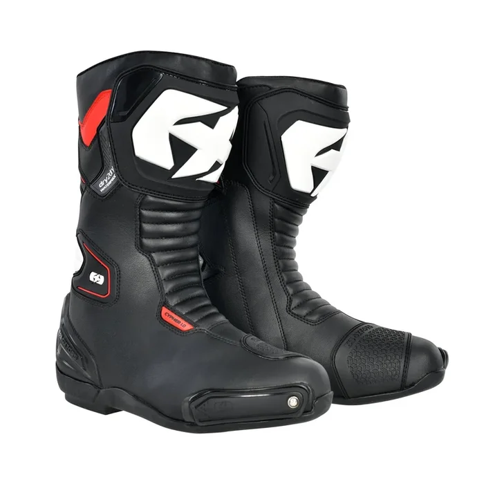 Oxford Cypher 1.0 D2D Boots – Black/White/Red