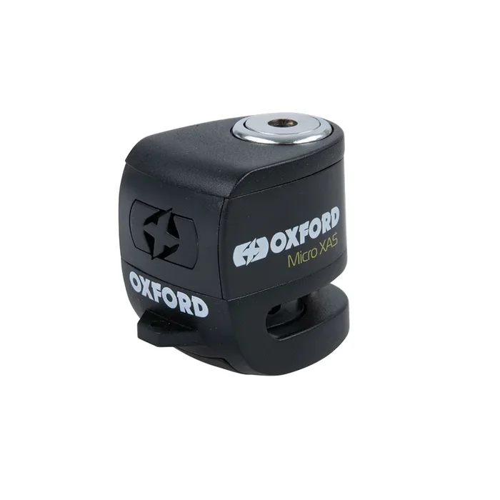 Oxford MICRO XA5 ALARM DISC LOCK BLACK/BLACK – Disc Locks