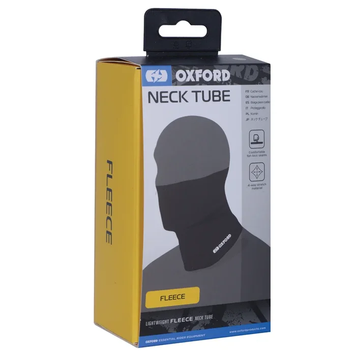 Oxford NECK TUBE FLEECE BLACK – Base Layer Face Coverings
