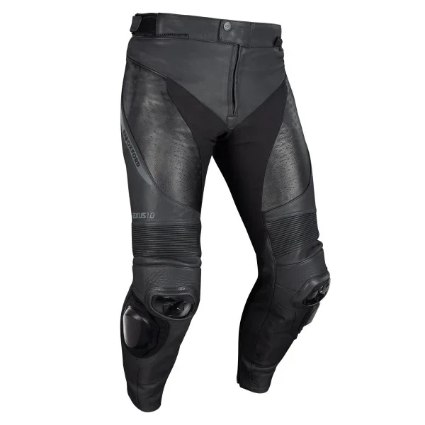 Oxford Nexus 1.0 Leather MS Pant Stl Blk – Leather Trousers
