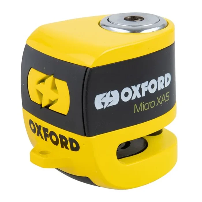 Oxford Scoot XA5 Alarm Disc Lock 5.5mm pin – Yellow