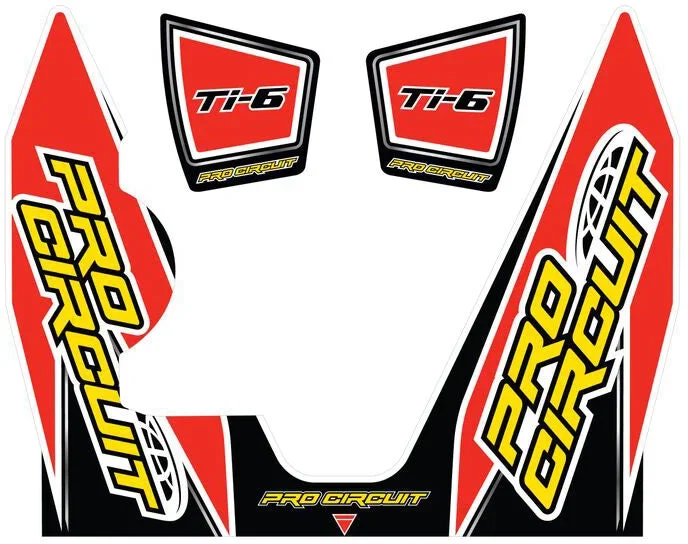 PRO CIRCUIT REPLACEMENT TI-6 PRO WRAP AND END CAP DECAL (YZ450F)