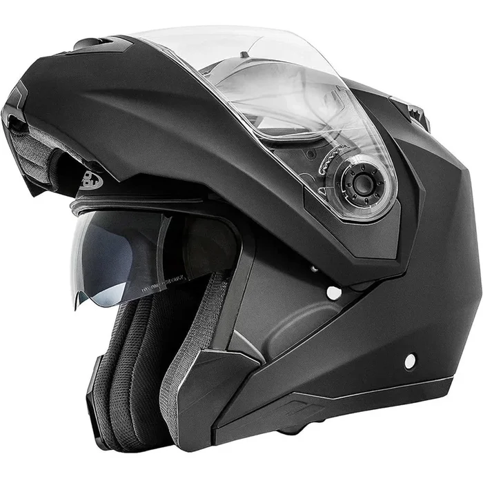 Proyou DP998 Flip Front Helmet Matt Black