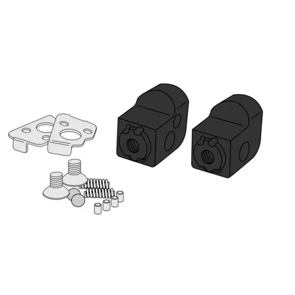 Puig Pillion Adjustable Footpeg Adaptors Black – Footrests