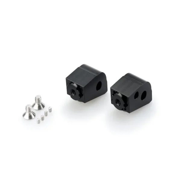 Puig Pillion Adjustable Footpeg Adaptors Black – Footrests