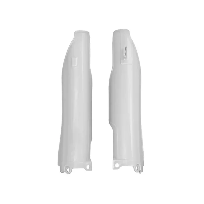 RTECH FORK GUARDS (WHITE) KAWASAKI KXF250-450 06-08 KX125/250 07-08