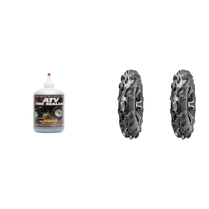 Set of 2 ITP Mega Mayhem Front Tires 27×9-14 6-ply with QUADBOSS Sealant