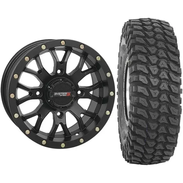 Set of 2 Mounted Wheel and Tire Kit Wheel 15×7 6+1 4/137 Tire 32×10-15 8 Ply