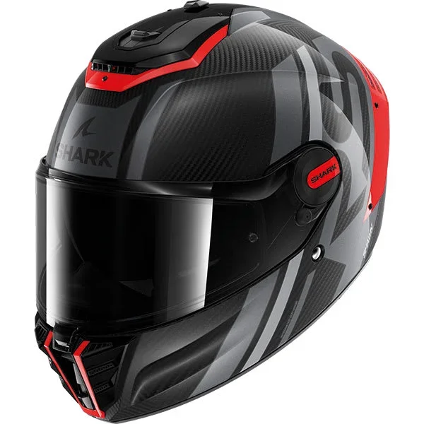 Shark Spartan RS Carbon Skin – Shawn Black / Red / Anthracite