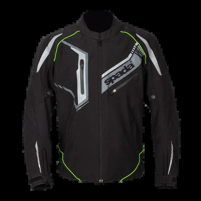 Spada Boulevard CE Waterproof Mens Jacket – Black/Fluo Yellow