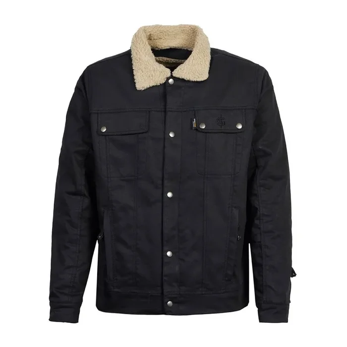 Spada Temper Trucker CE Jacket Black Tan