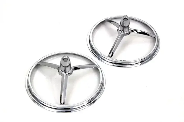 Spotlamp Trim 4-1/2″ Chrome Bullet Style Pair