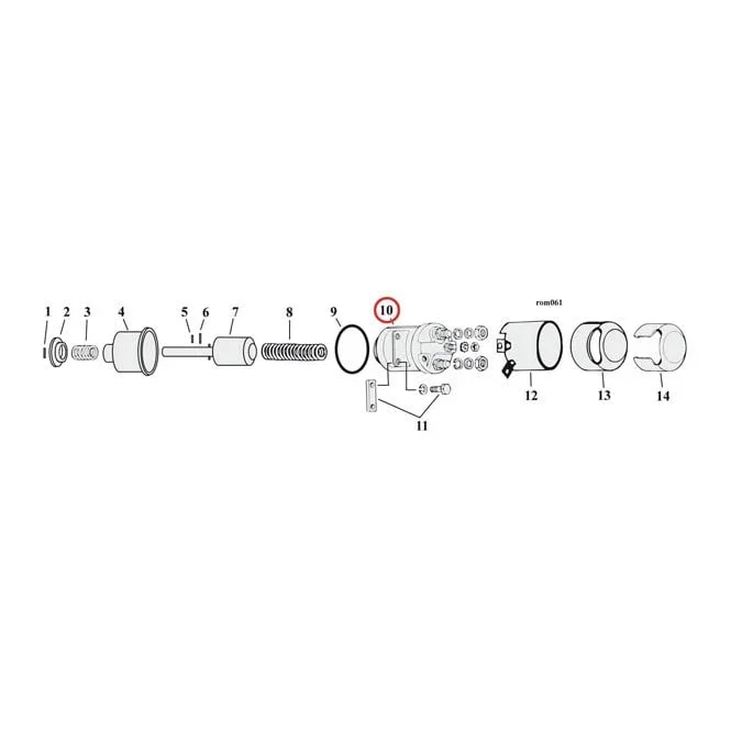 Standard Co. solenoid (dual bracket). Zinc plated 80-88 FLT, FXR 5-Speed models (excl. 5-speed Softail)