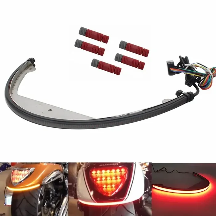 Suzuki Boulevard M109R Amber LED Rear Turn Signal Tail Tidy Fender Eliminator Kit Brake Light Taillight ‘06-Up