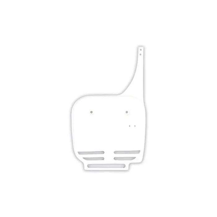 UFO FRONT NUMBER PLATE (WHITE) KAWASAKI KX60 84-04