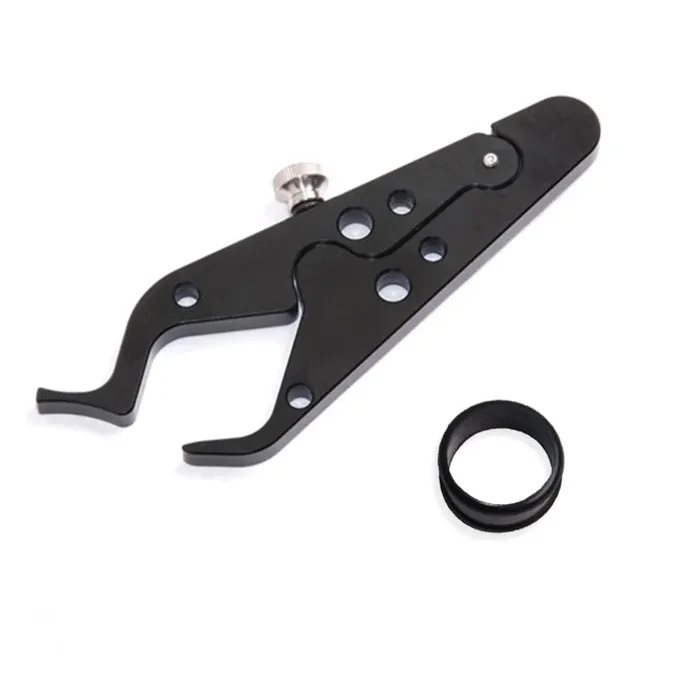 Universal Motorcycle Throttle Lock Cruise Control Clamp Aluminum CNC Black Cruise Control Assist Rubber Ring