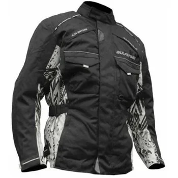 Wulfsport Kids Alpina Motorcycle Jacket (Black|Grey)