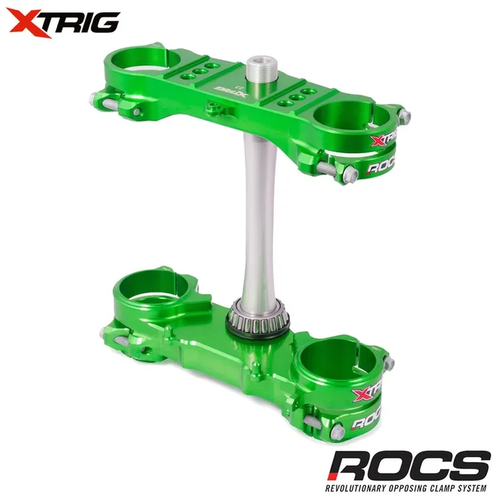 XTRIG ROCS TECH (GREEN) KAWASAKI KXF250 13-20 KXF450 13-18 (OS 23MM)